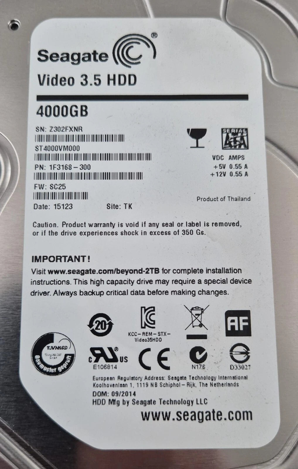 Qnap TS-451 Network Attached Storage NAS 4-Bay Personal Cloud W/ 4* HDD 4000GB