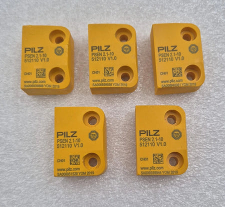 Lot of five PILZ PSEN 2.1-10 512110 magnetic safety actuators