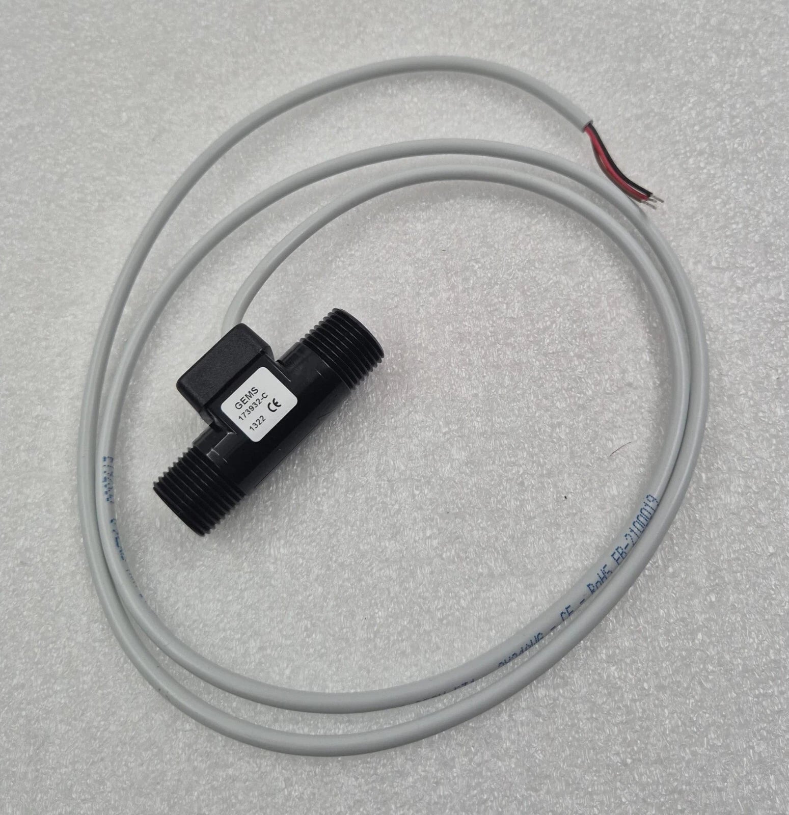 GEMS Sensors 173932-C Flow Rate Sensor Turbine 0.13-1.3 GPM Max Ft-110 3/8˝
