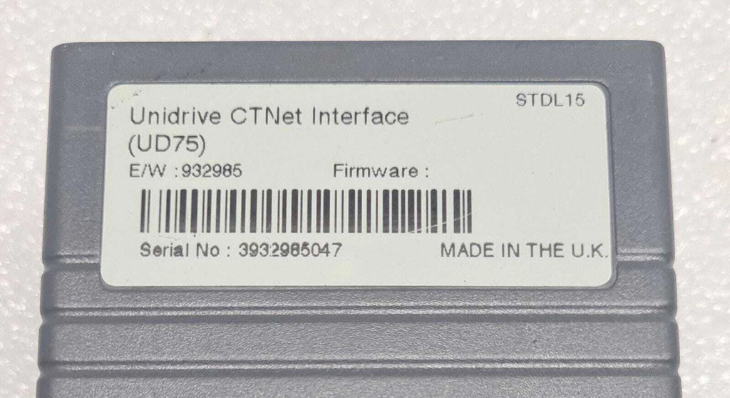 Control Techniques Unidrive CTNet Interface UD75 Module STDL15 **AS-IS