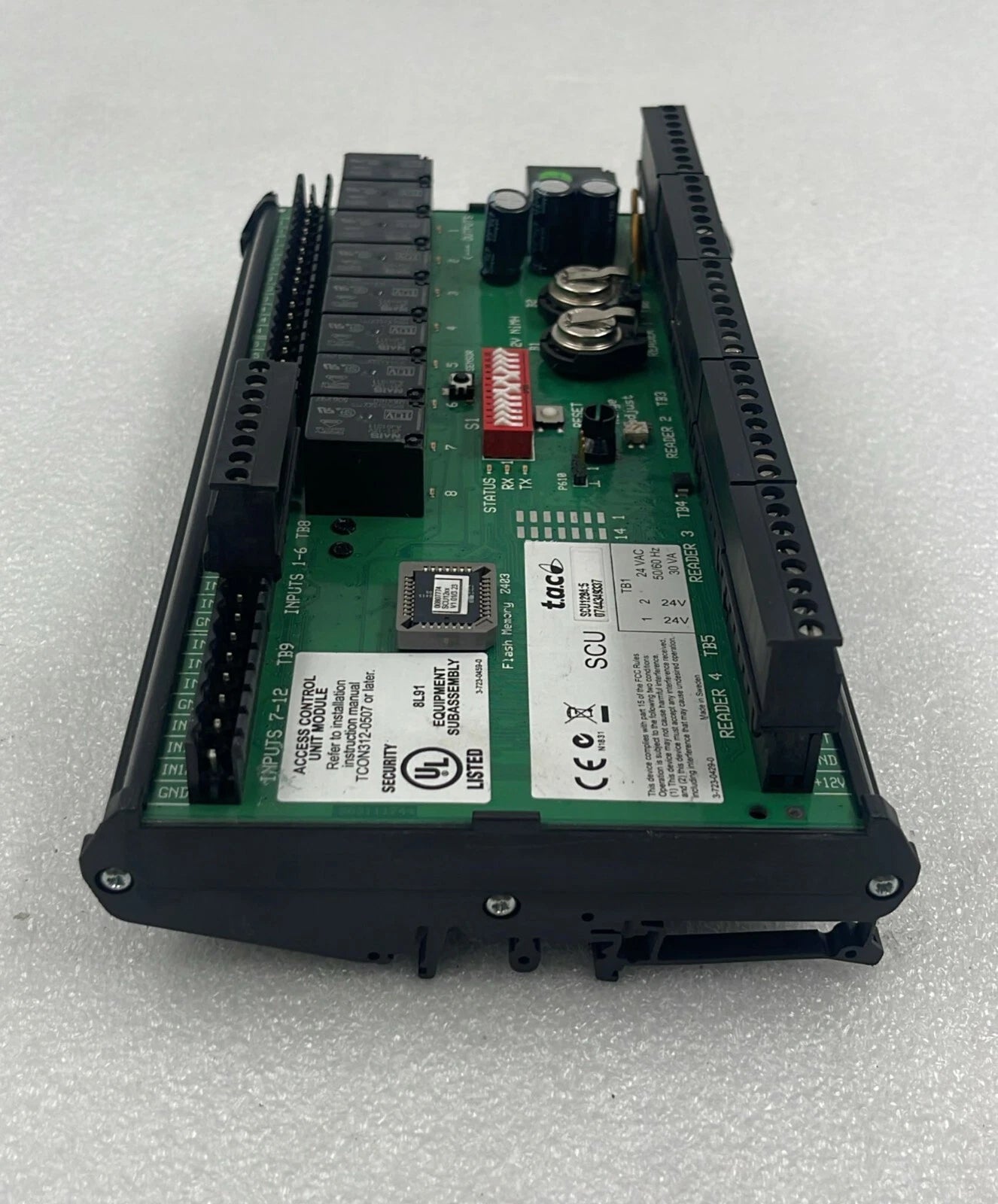 T.A.C SCU1284:5 Access Control Unit Module SCU12842 24 Vac 50/60 Hz 30 VA