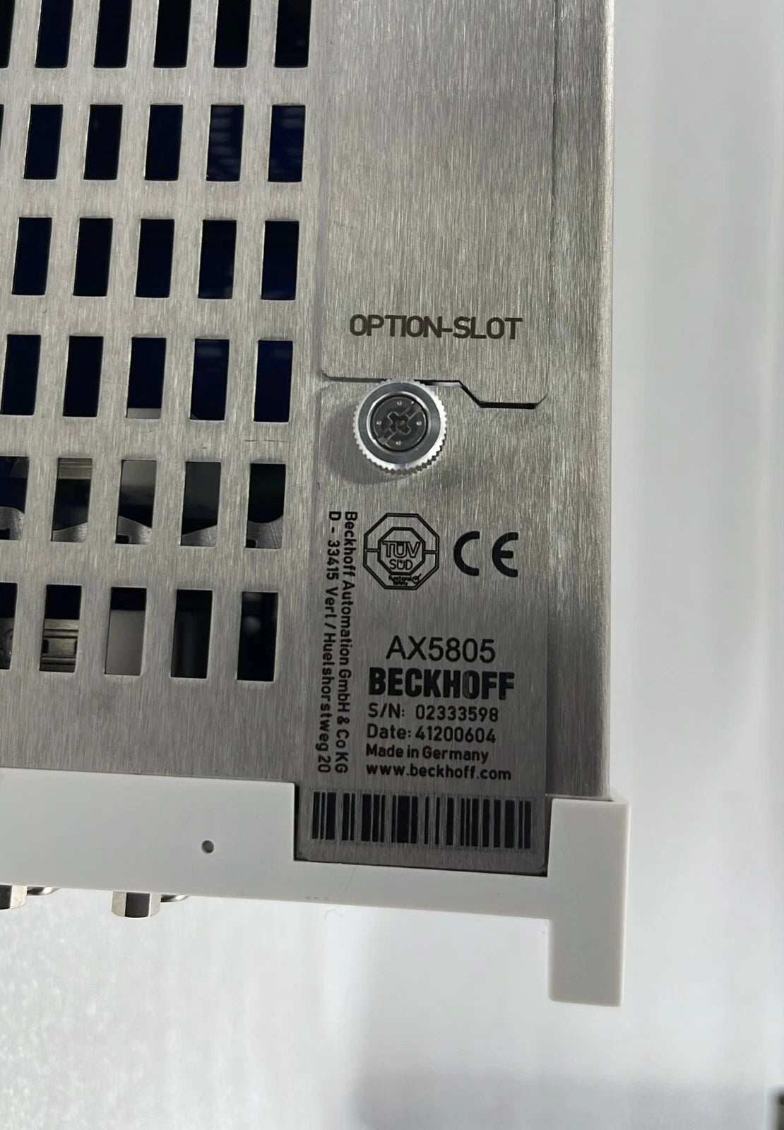 BECKHOFF AX5106-0000-0200 Digital Compact Servo Drive 1-channel W/ AX5805