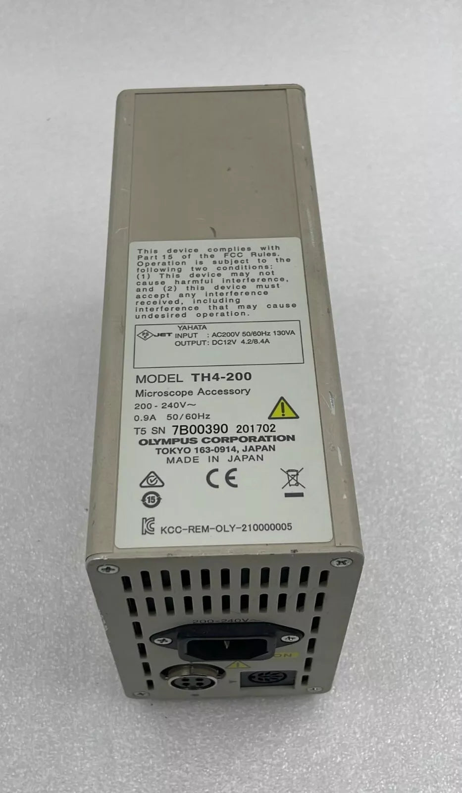 OLYMPUS TH4-200 Microscope accessory Light Power Supply 200-240v