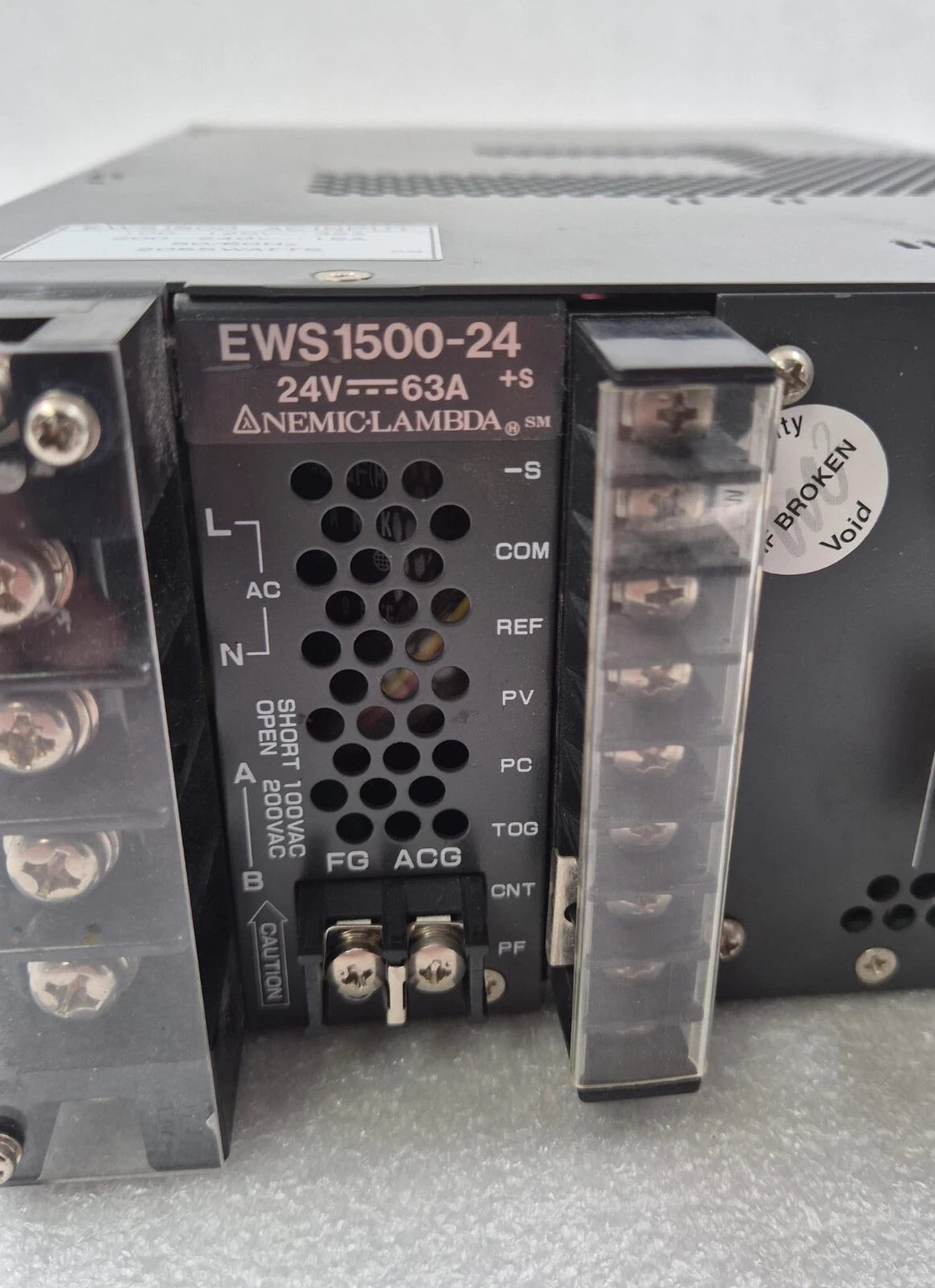 NEMIC-LAMBDA EWS1500-24 SWITCHING POWER SUPPLY 24V 63A