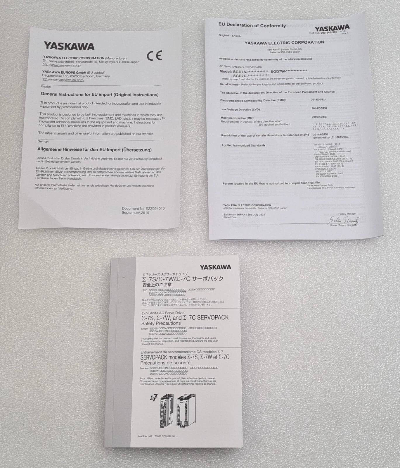 NEW - YASKAWA SERVOPACK SGD7S-R90AA0A Servo Driver 200V