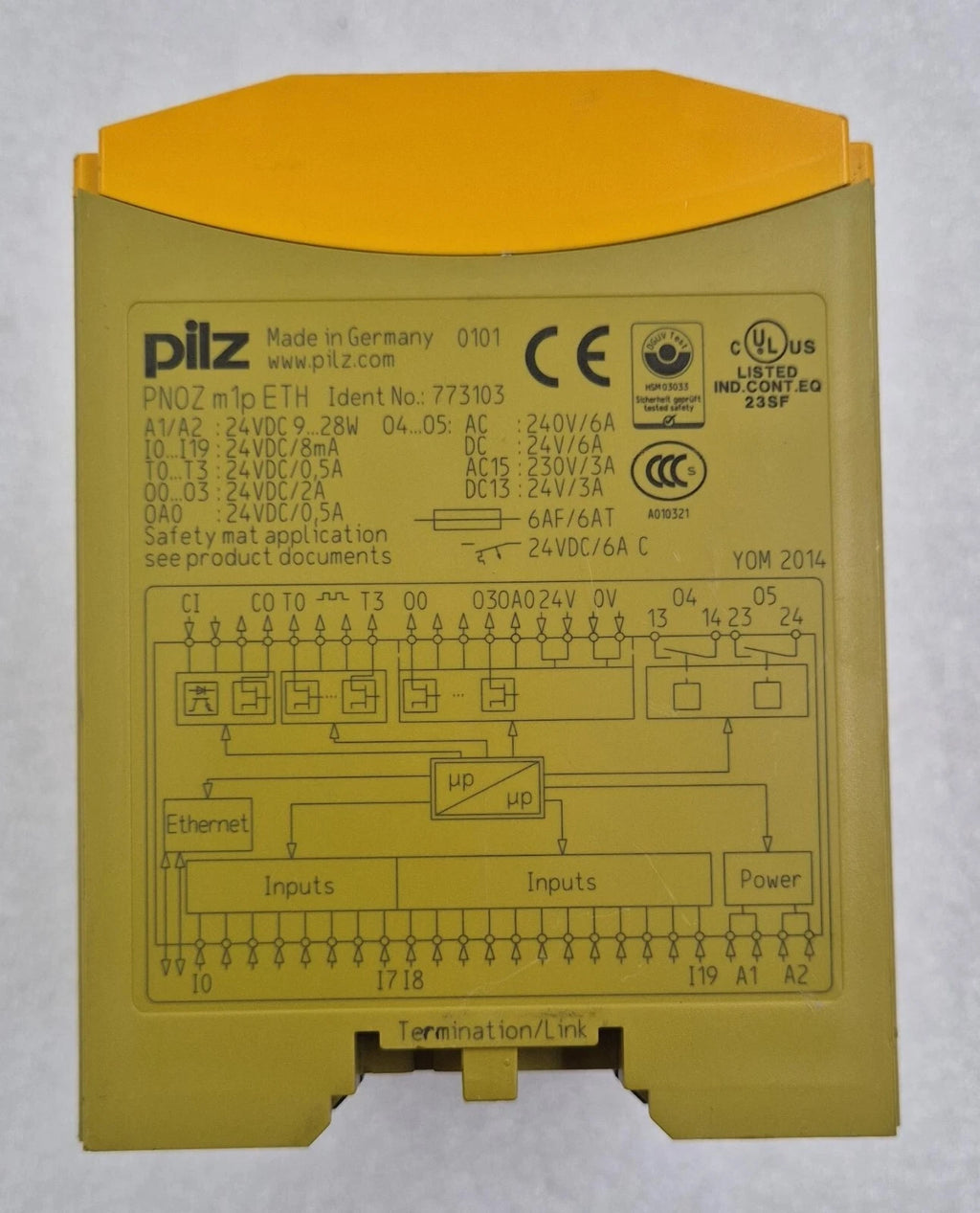 pilz PNOZ m1p ETH 773103 Configurable Safety Relay Controller Module