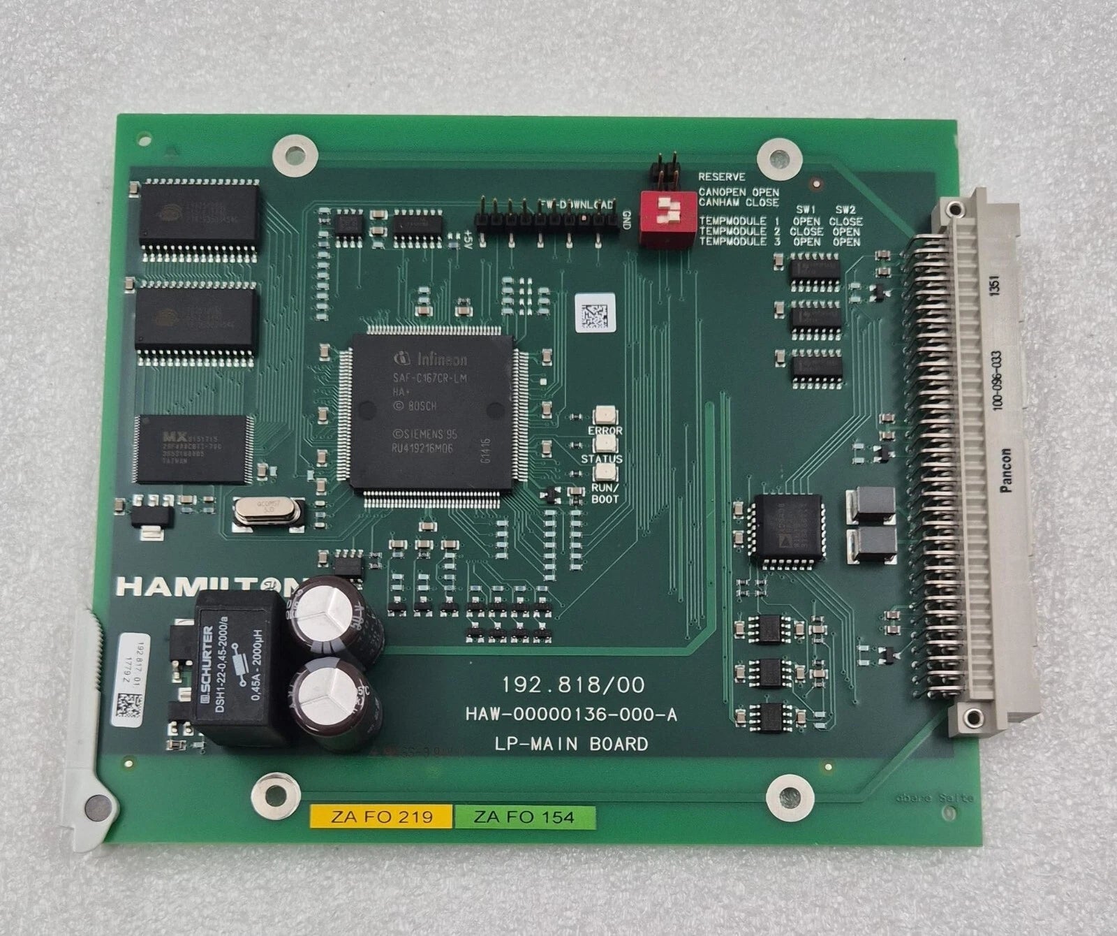 Hamilton 192.818/00 HAW-00000136-000-A LP-Main Board