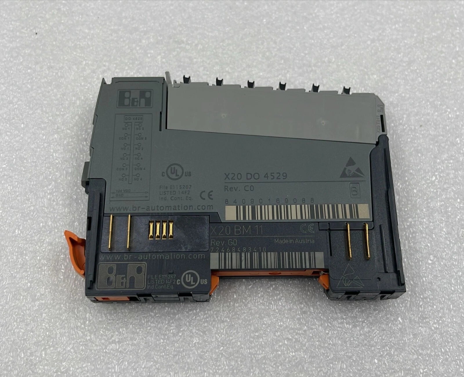 B&R Automation X20 DO 4529 Digital PLC I/O Output Module W/ X20 BM 11 Base