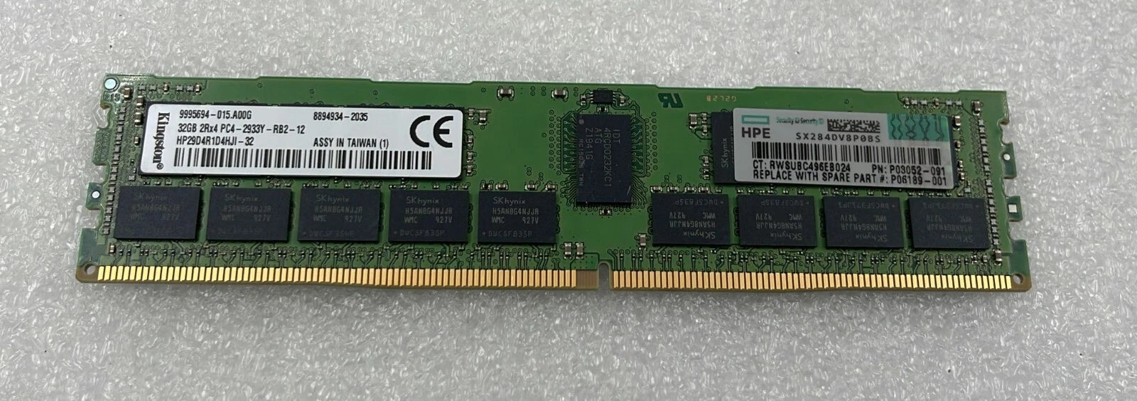 [LOT 4 PCS] Kingston 32GB 2Rx4 PC4-2933Y Server RAM HP29D4R1D4HJI-32 DDR4 ECC