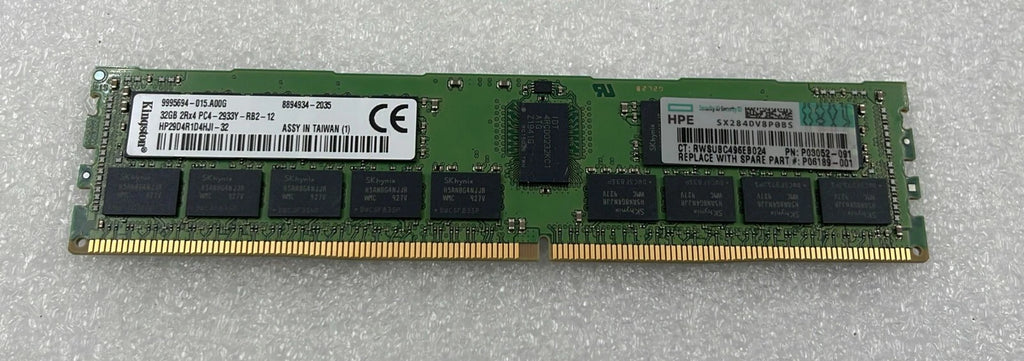 [LOT 4 PCS] Kingston 32GB 2Rx4 PC4-2933Y Server RAM HP29D4R1D4HJI-32 DDR4 ECC