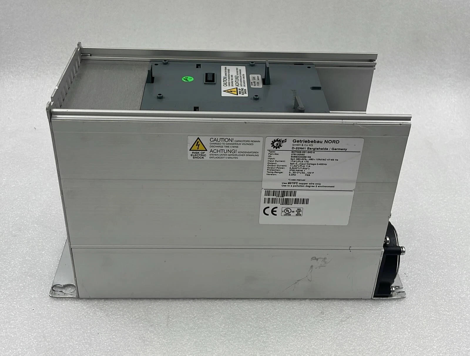 Nord SK700E-551-340-A Drive 278100550 Inverter VFD Motor Controller