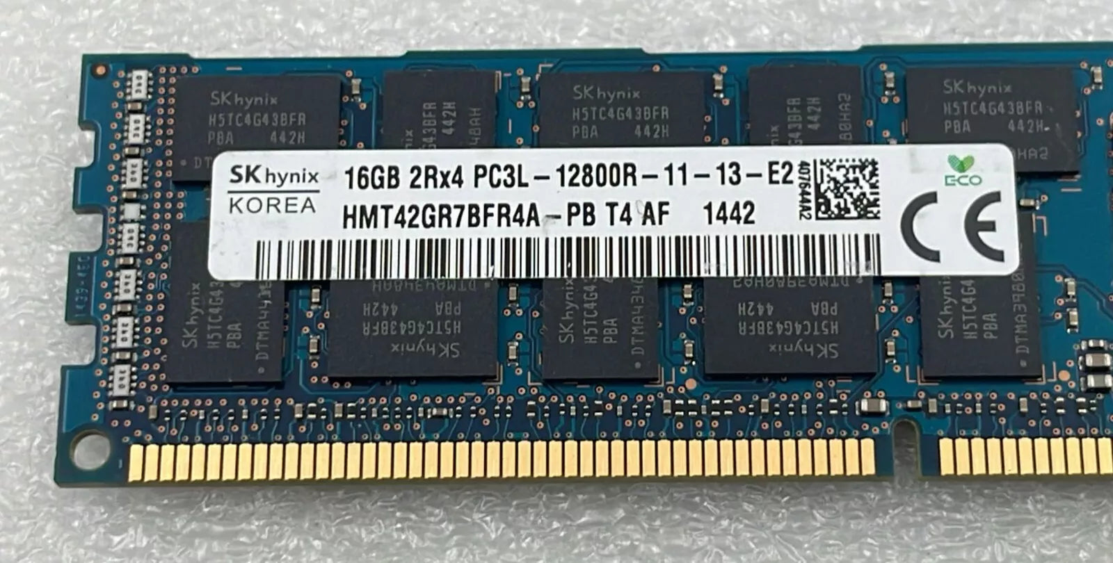 [LOT 8 PCS] SK Hynix 16GB 2Rx4 PC3L-12800R HMT42GR7BFR4A-PB Memory RAM