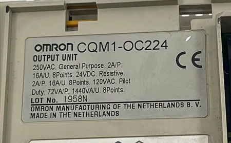 Omron OC224 CQM1-OC224 output unit module 250VDC