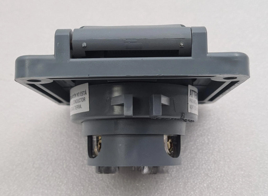 HUBBELL HBL2640SW Watertight Safety-Shroud Twist-Lock Receptacle 30A 480V 3-Wire