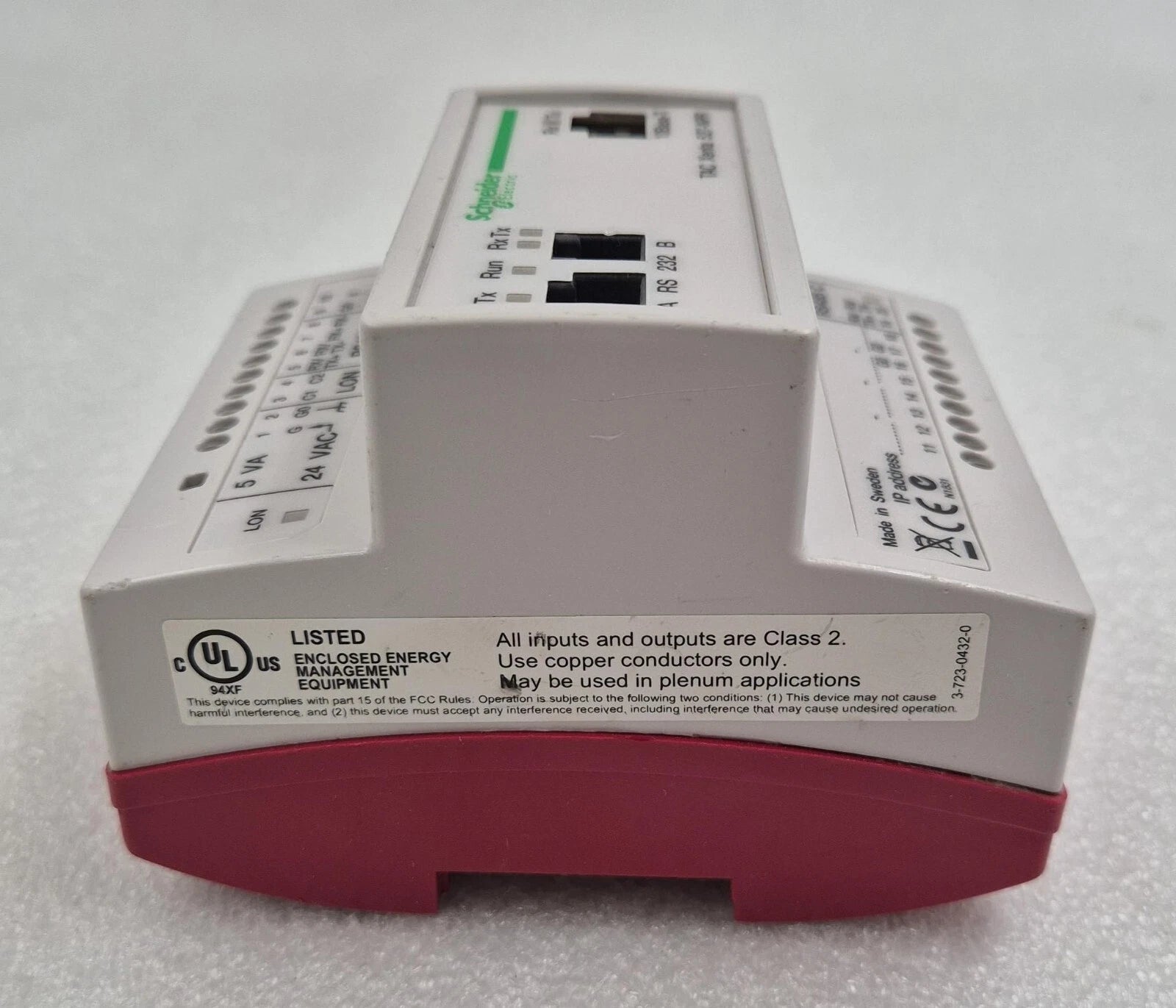 Schneider Electric TAC Xenta 527-NPR Programmable Controller IP / RS-232 / RS485