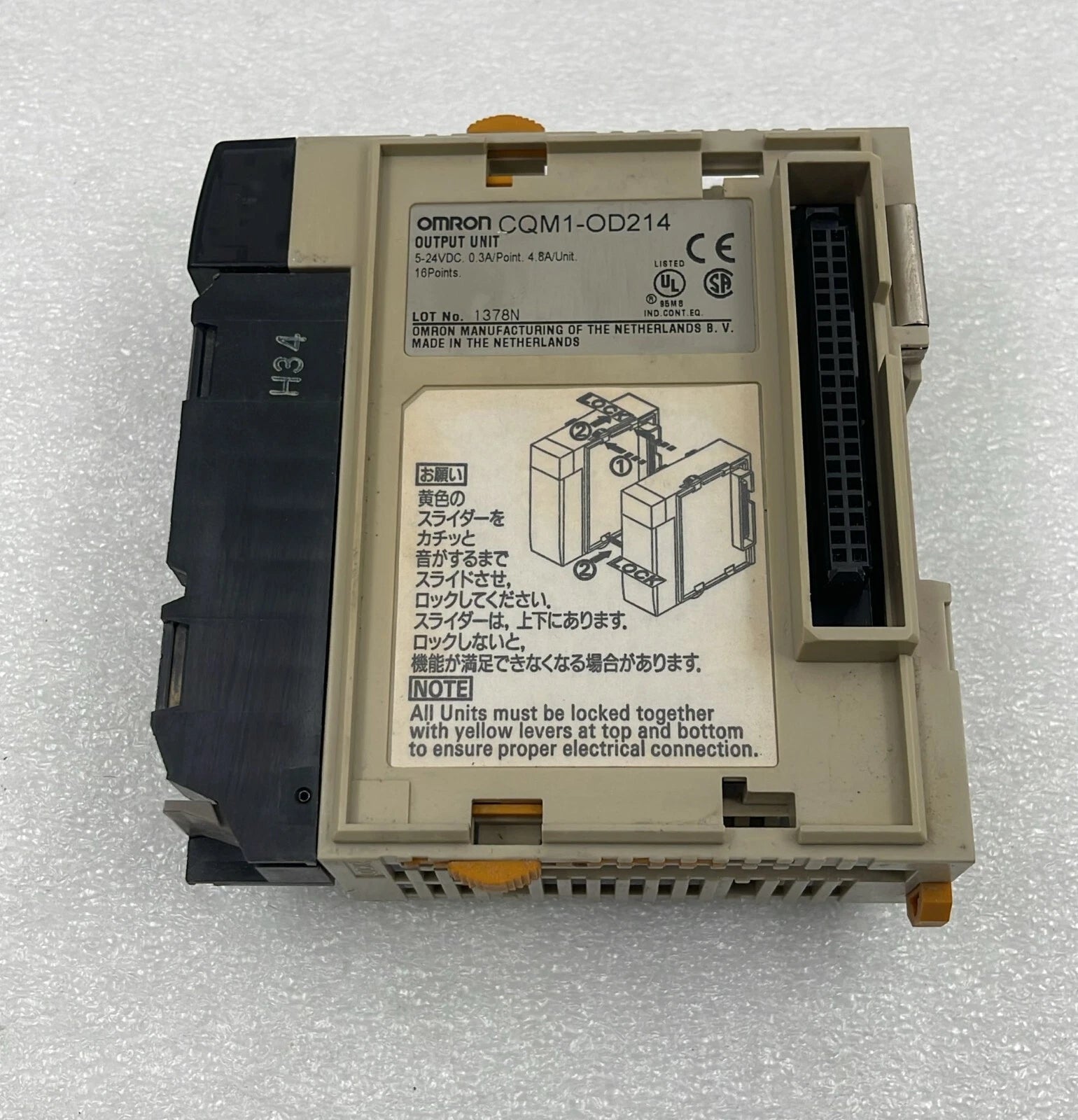 [LOT OF 3] Omron OD214 CQM1-OD214 Output Unit Module 5-24VDC