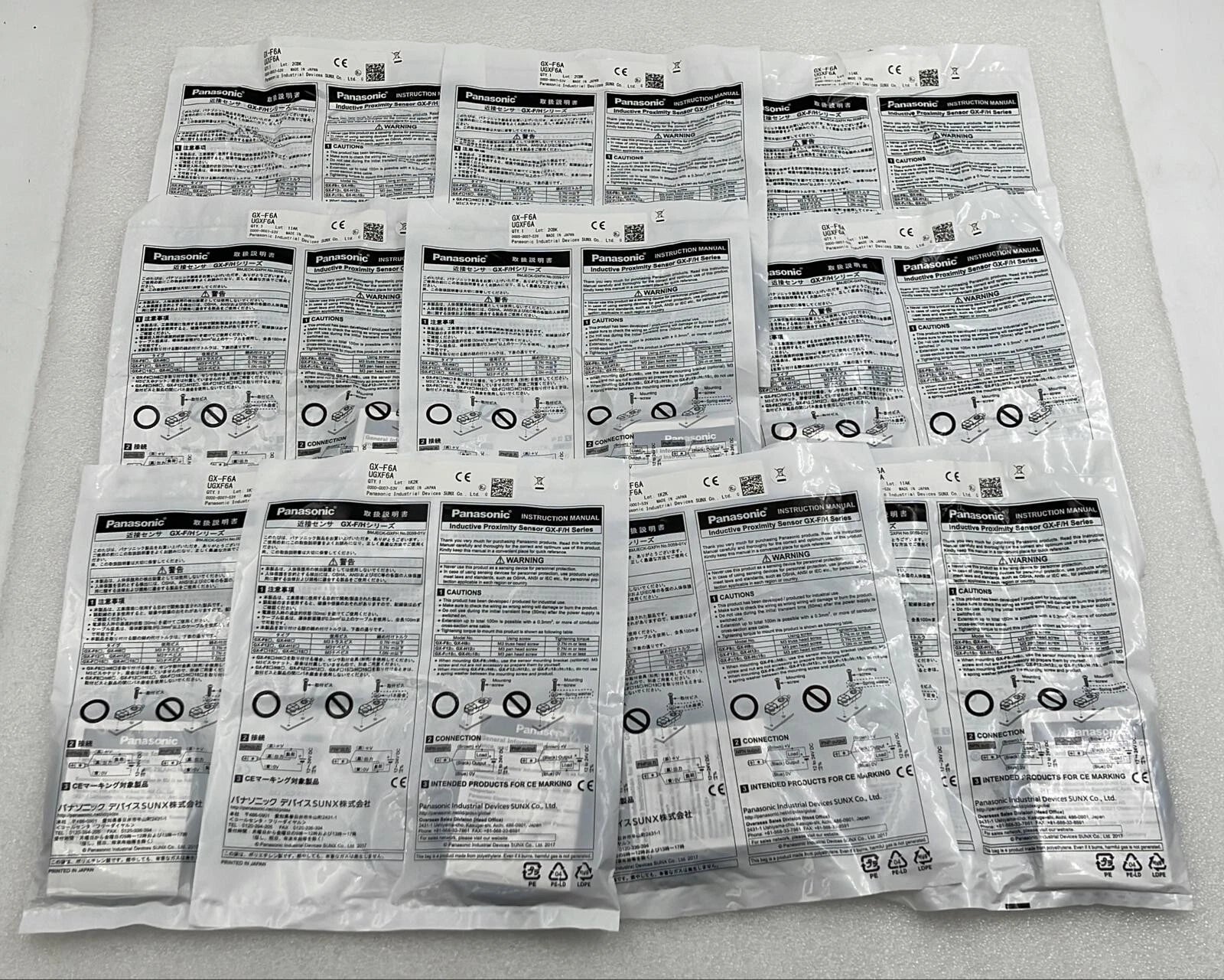 [LOT OF 10] NEW - Panasonic GX-F6A Inductive Proximity Sensor GX-F/H Series