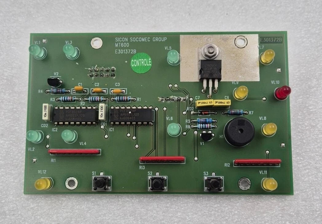SOCOMEC SICON UPS MT600 E301372B E962626 Control PCB Board for IT-SWITCH M.E.