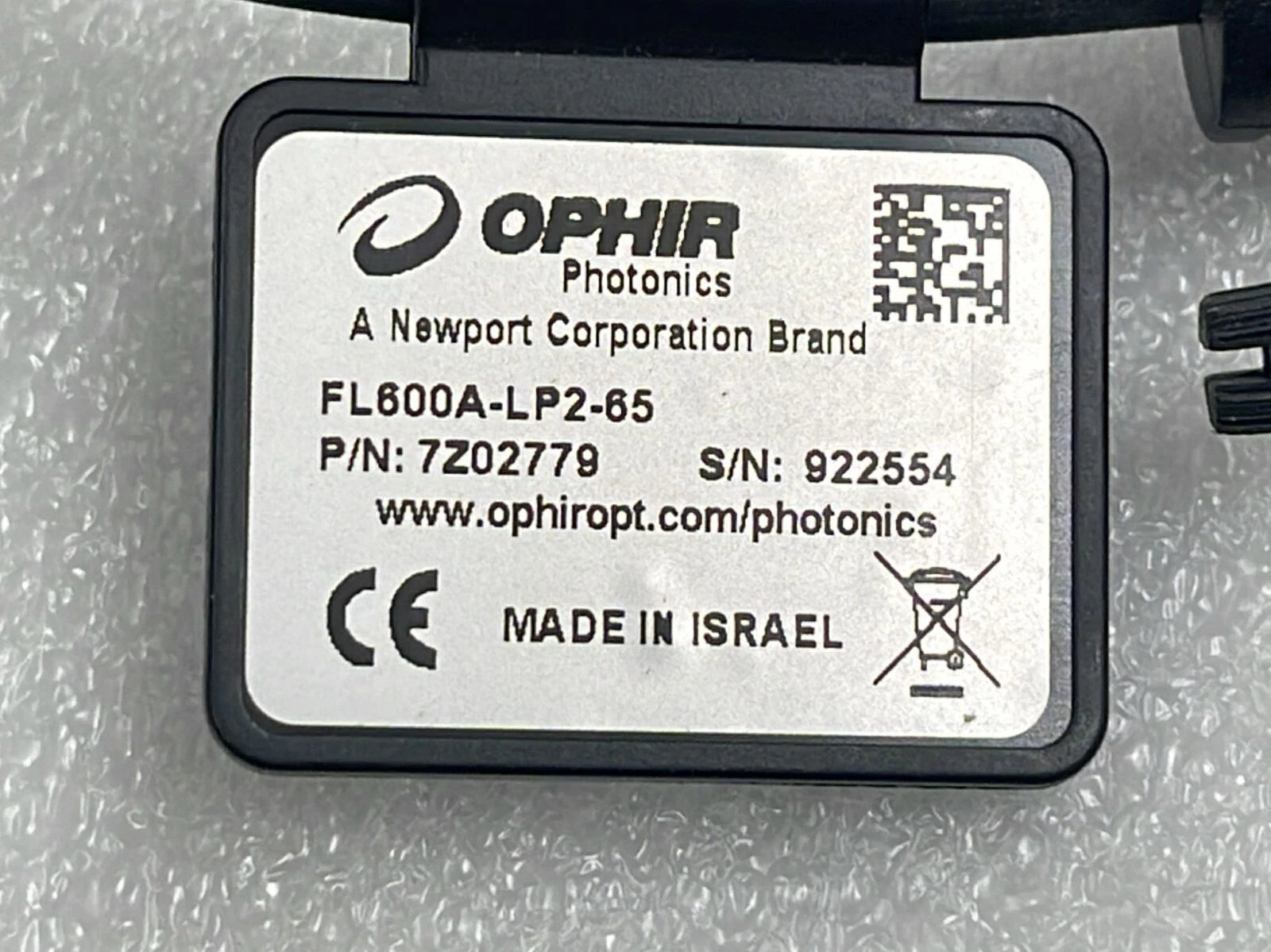 OPHIR FL600A-LP2-65  Head Laser Power Meter Sensor 7Z02779