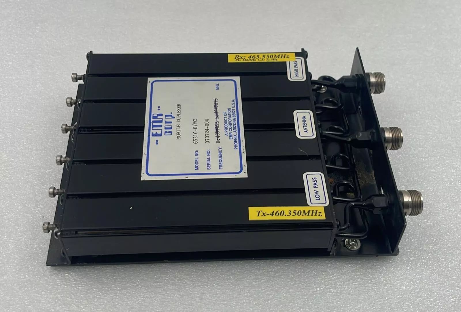 EMR corp 65316-0/MC Mobile Duplexer UHF