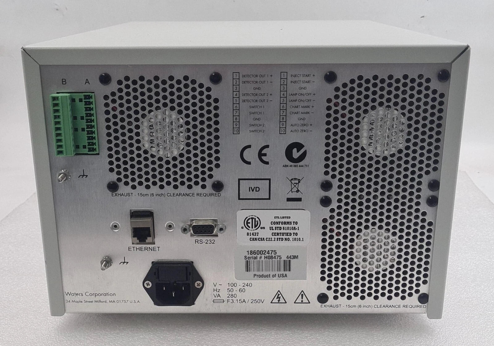 Waters 2475 Multi Fluorescence FLR Detector 186002475 HPLC **AS-IS**