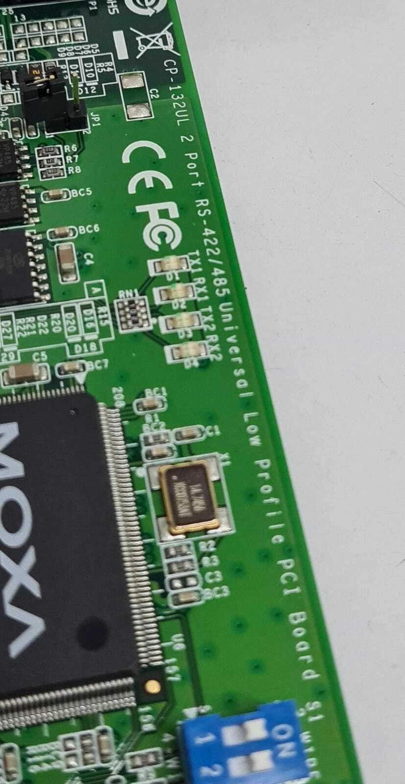 NEW - MOXA CP-132UL / DB9M2 Port Universal Low Profile PCI Board