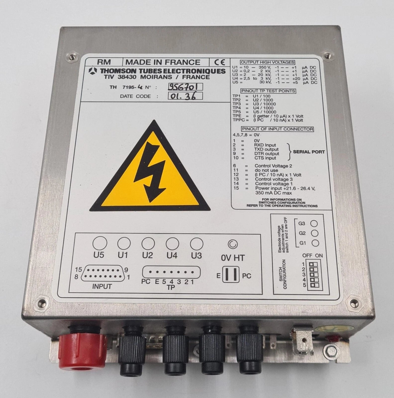 Thomson TIV 38430 TH7195 high voltage power supply for Philips BV C-Arm