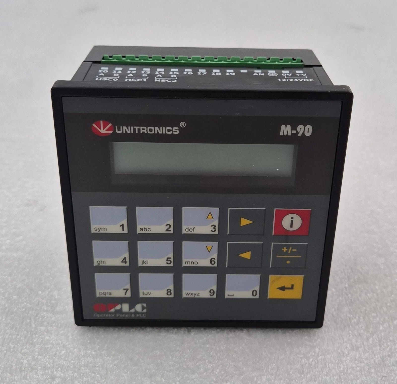 UNITRONICS M-90 OPLC Operator Panel & PLC M-91-2-R1-R1 Module