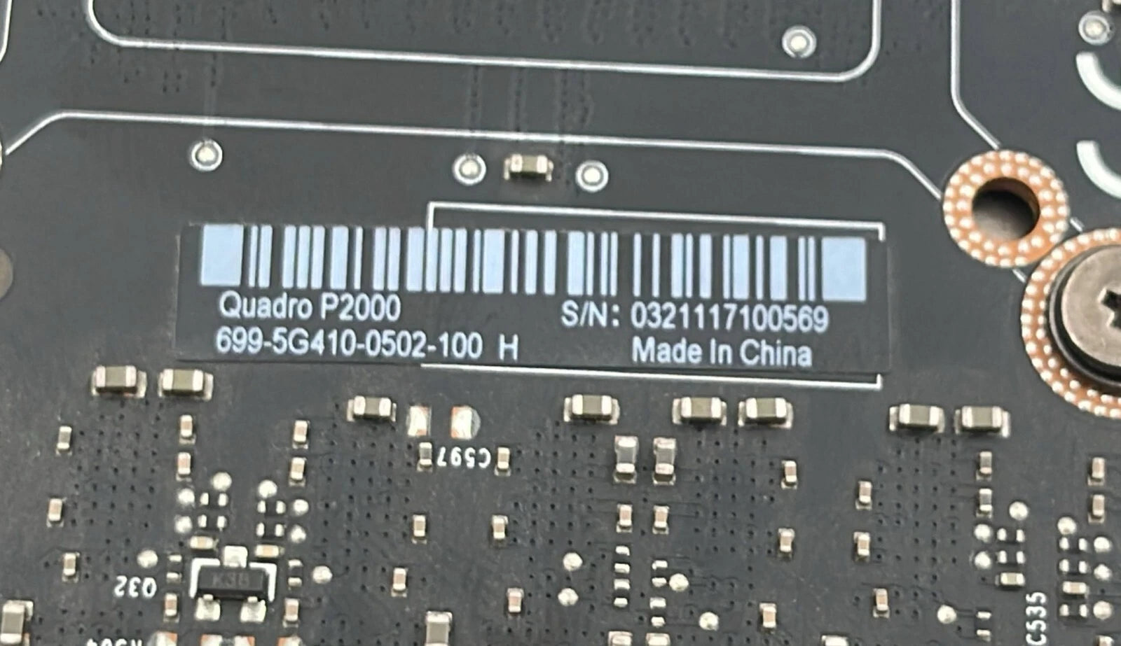 Nvidia Quadro P2000 5GB DDR5 PCIe Graphics Video Card 699-5G410-0502-100 H