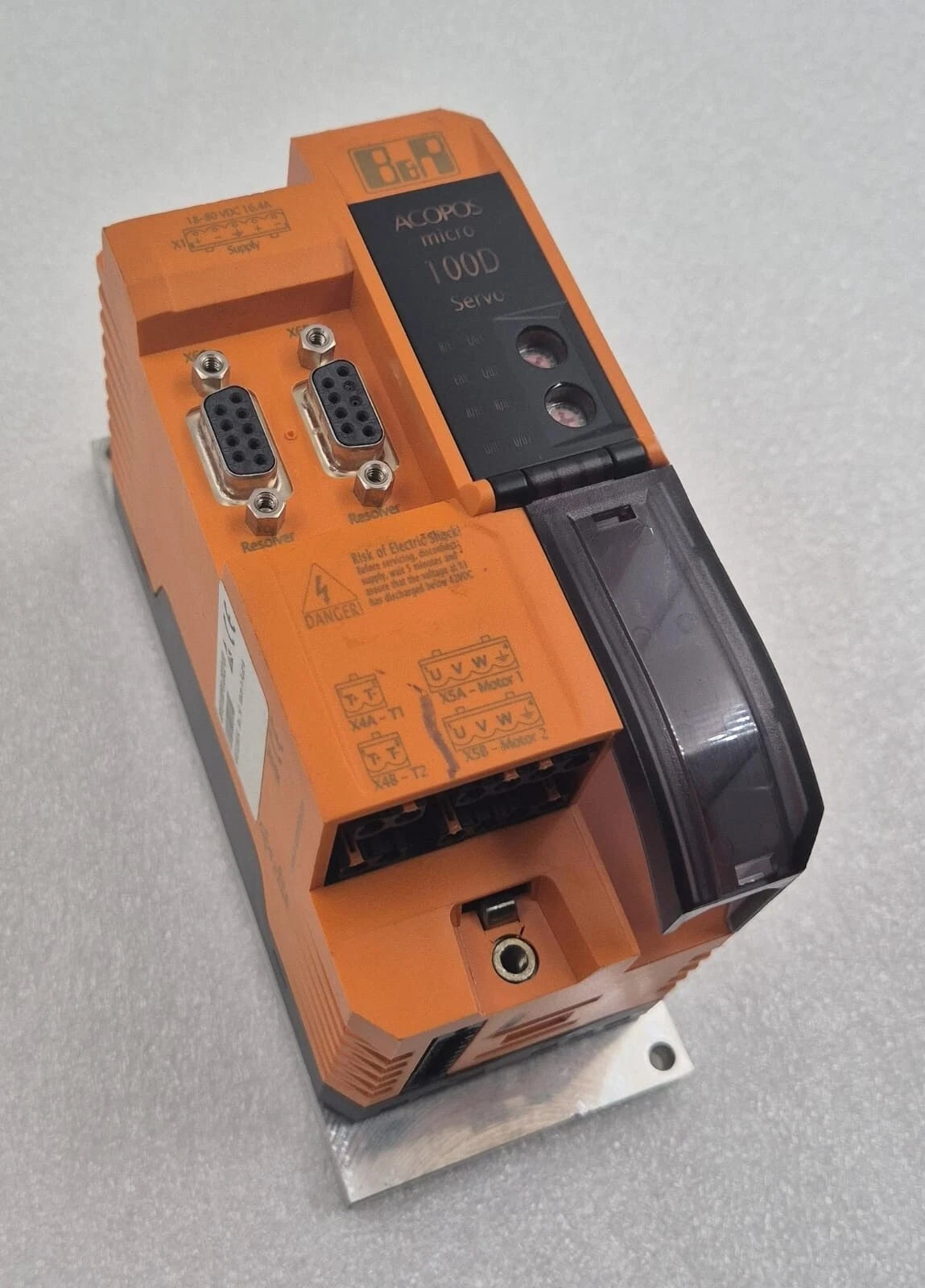 B&R Automation ACOPOS Micro 100D Servo Drive 80VD100PD.C022-01 Rev. H0 **AS-IS