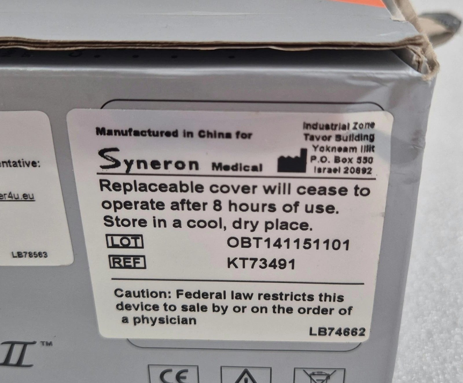 5-Pack SYNERON CANDELA VelaShape II VContour Disposable Covers KT73491 AS81221