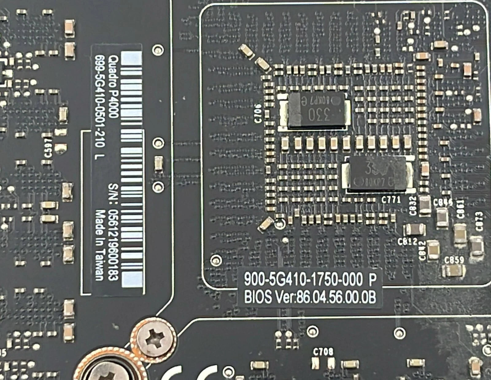 Nvidia Quadro P4000 8GB DDR5 PCIe Graphics Video Card 699-5G410-0501-210 **AS IS