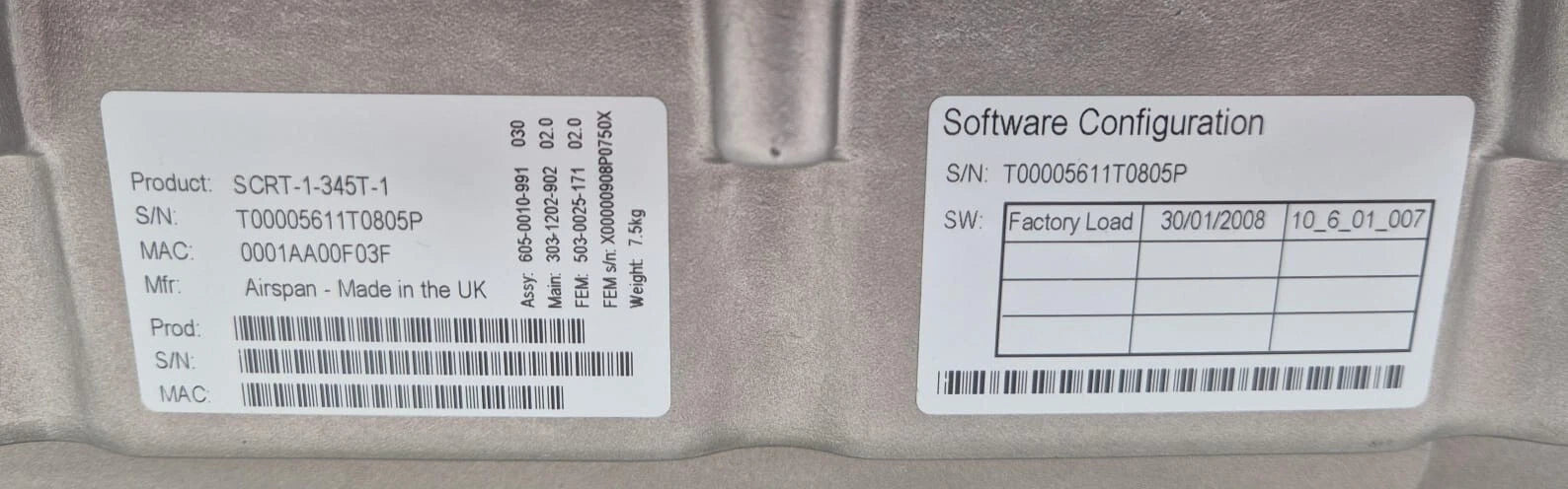 Airspan SCRT-1-345T-1 Assy 605-0010-991