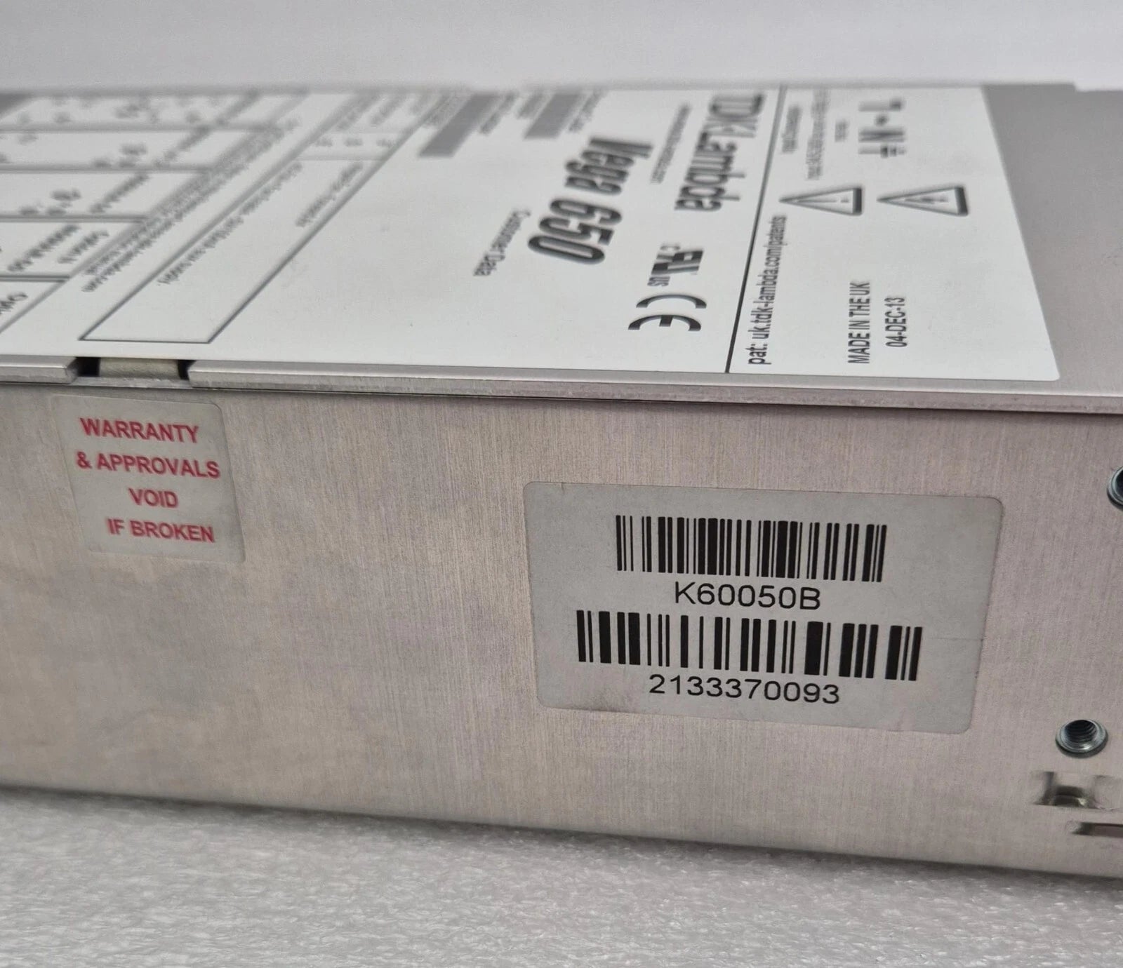 TDK LAMBDA Vega 650 K60050B Power Supply