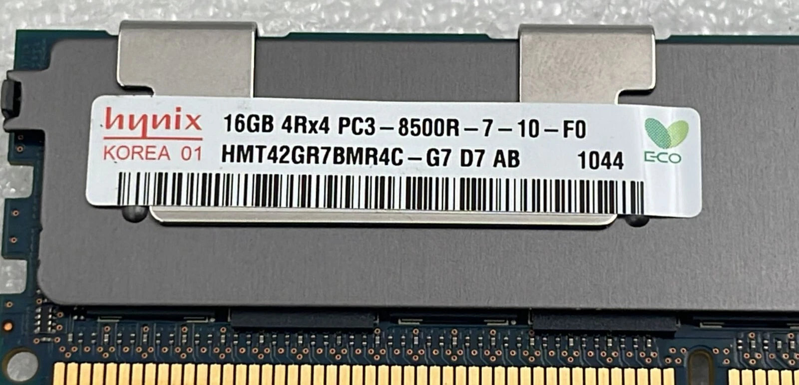 [LOT 8 PCS] SK HYNIX 16GB 4Rx4 PC3-8500R HMT42GR7BMR4C-G7 Server Memory RAM