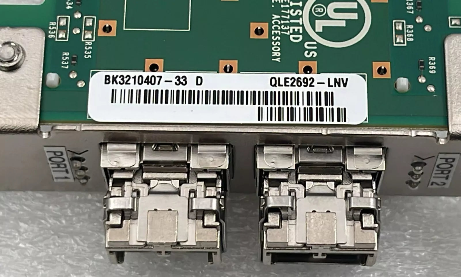 Lenovo Qlogic QLE2692-LNV Dual Port W/ 2x 16GB SFP+ Host BUS