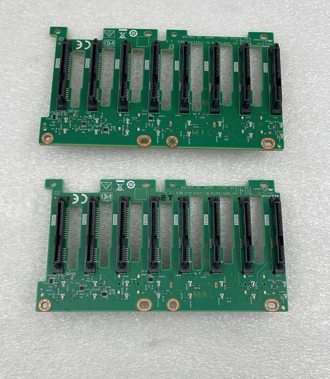 [LOT 2 PCS] Lenovo 01GV283 8X2.5 HS SAS/SATA Drives Backplane