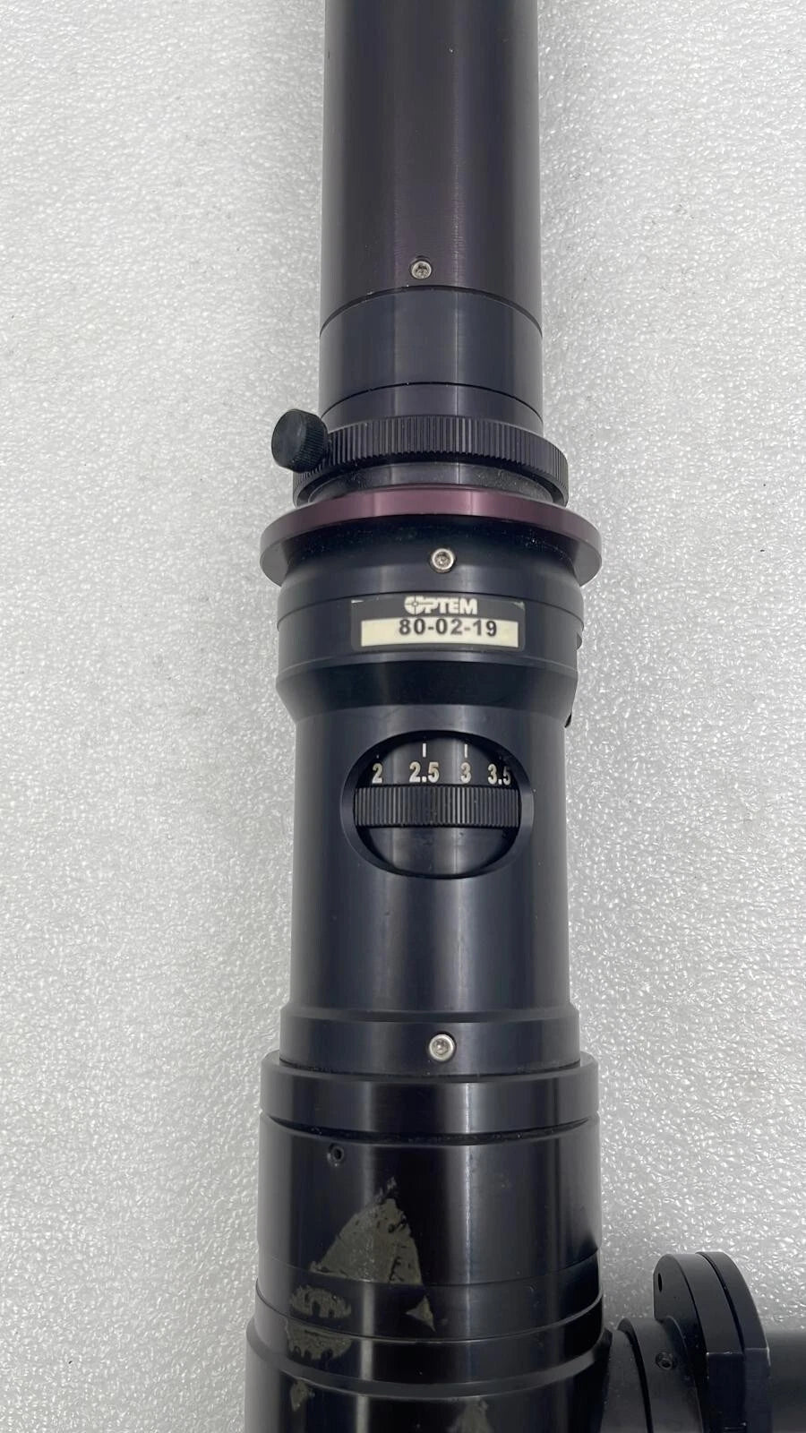 OPTEM 80-02-19 Optical Microscope Zoom Scope 330200 331220 303410 W/Sony XC-ST30