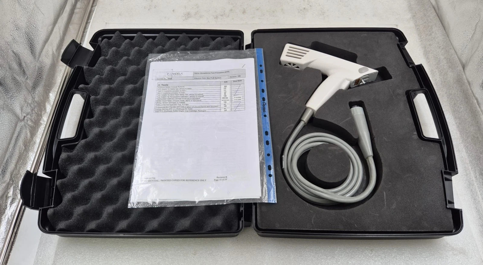 SYNERON CANDELA Profound SubQ PRM FG71501R Dermal Applicator Handpiece W/ case & ATP