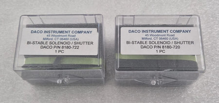 DACO bi-stable solenoid shutter P/N 8180-720 8180-722 optical gating module