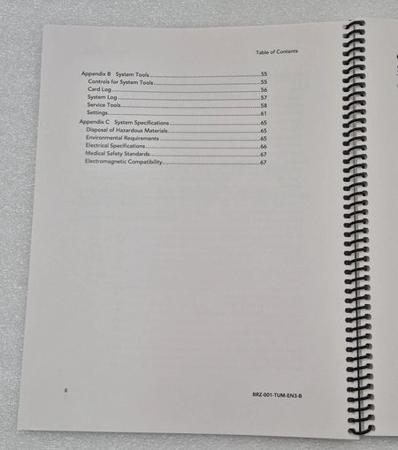 Zeltiq CoolSculpting Breeze System User Manual BRZ-001-TUM-EN3-B Hard Copy