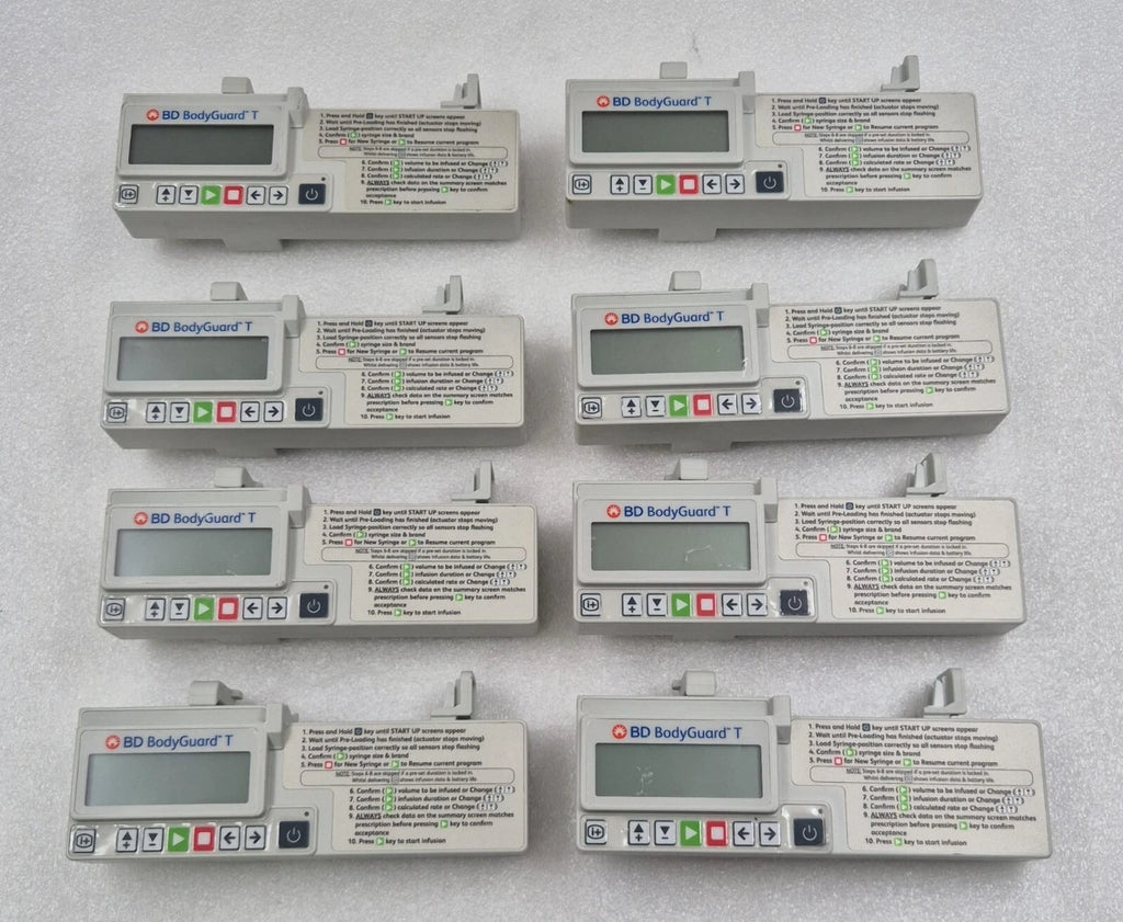 [LOT 8 PCS] Becton Dickinson BD BodyGuard T Ambulatory Syringe Drive Pump *PARTS