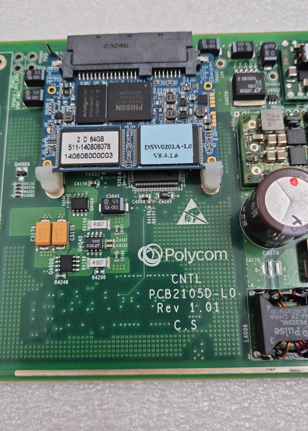 POLYCOM CNTL 2000 PCB2105D-L0 BRD2534B-L0 PCB Board Drive W/ 8G Transcend