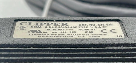 Linemaster Clipper 638-SW product label close-up