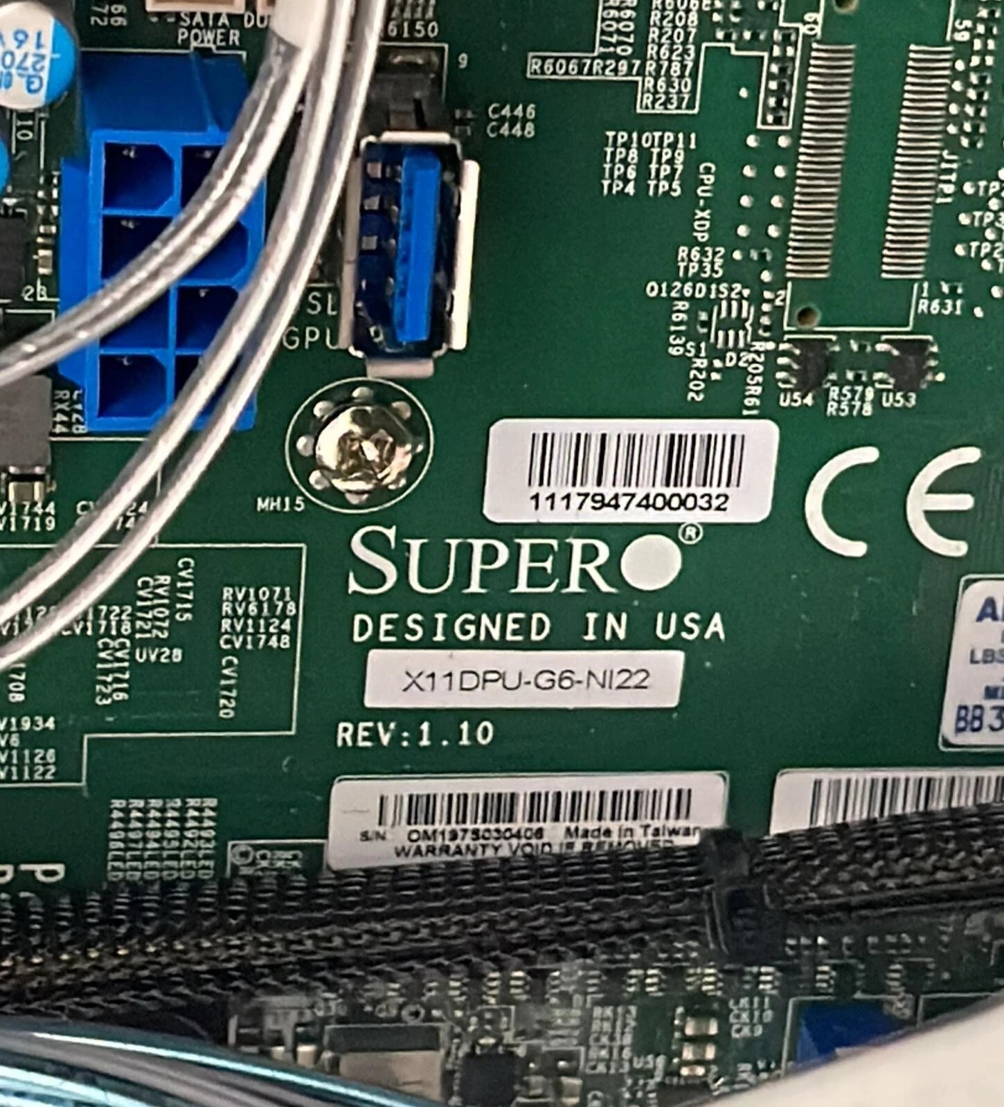 Nutanix NXS2U1NL12G600 Server Board SuperMicro X11DPU-6G-NI22 W/ Xeon Gold 6154