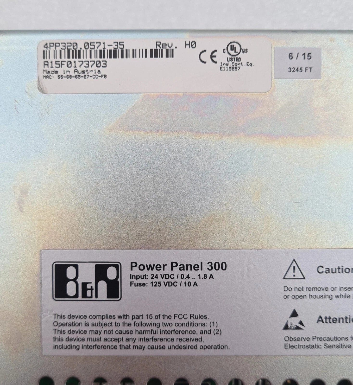 NEW - B&R Automation Power Panel 300 4PP320.0571-35 Rev. H0