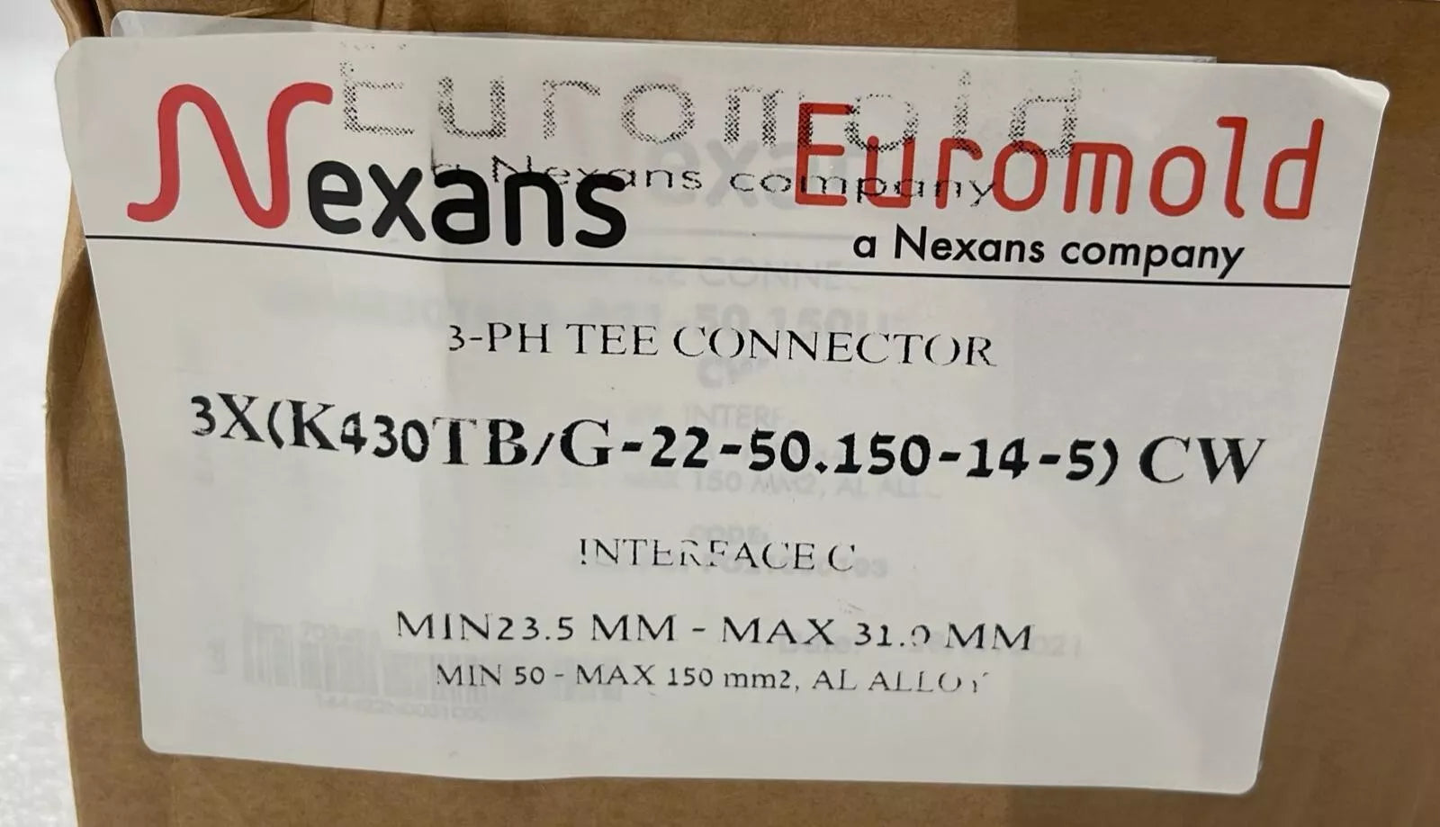 [LOT 3 PCS] Nexans Euromold K430TB/G Separable Tee Connector Housing KIT