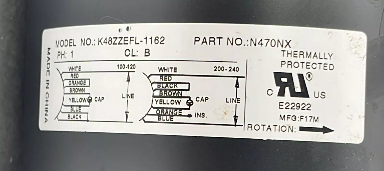 GAST K48ZZEFL-1162 Twin Cylinder Vacuum Pump 87R647-101-N470X