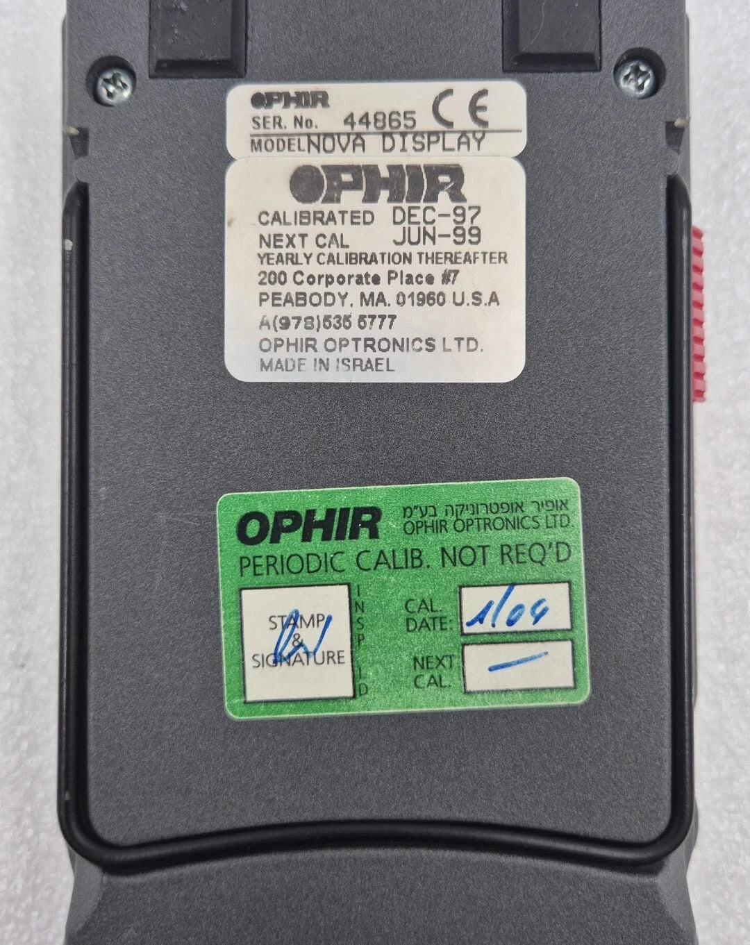 OPHIR NOVA DISPLAY Optical Power Meter *FOR PARTS*