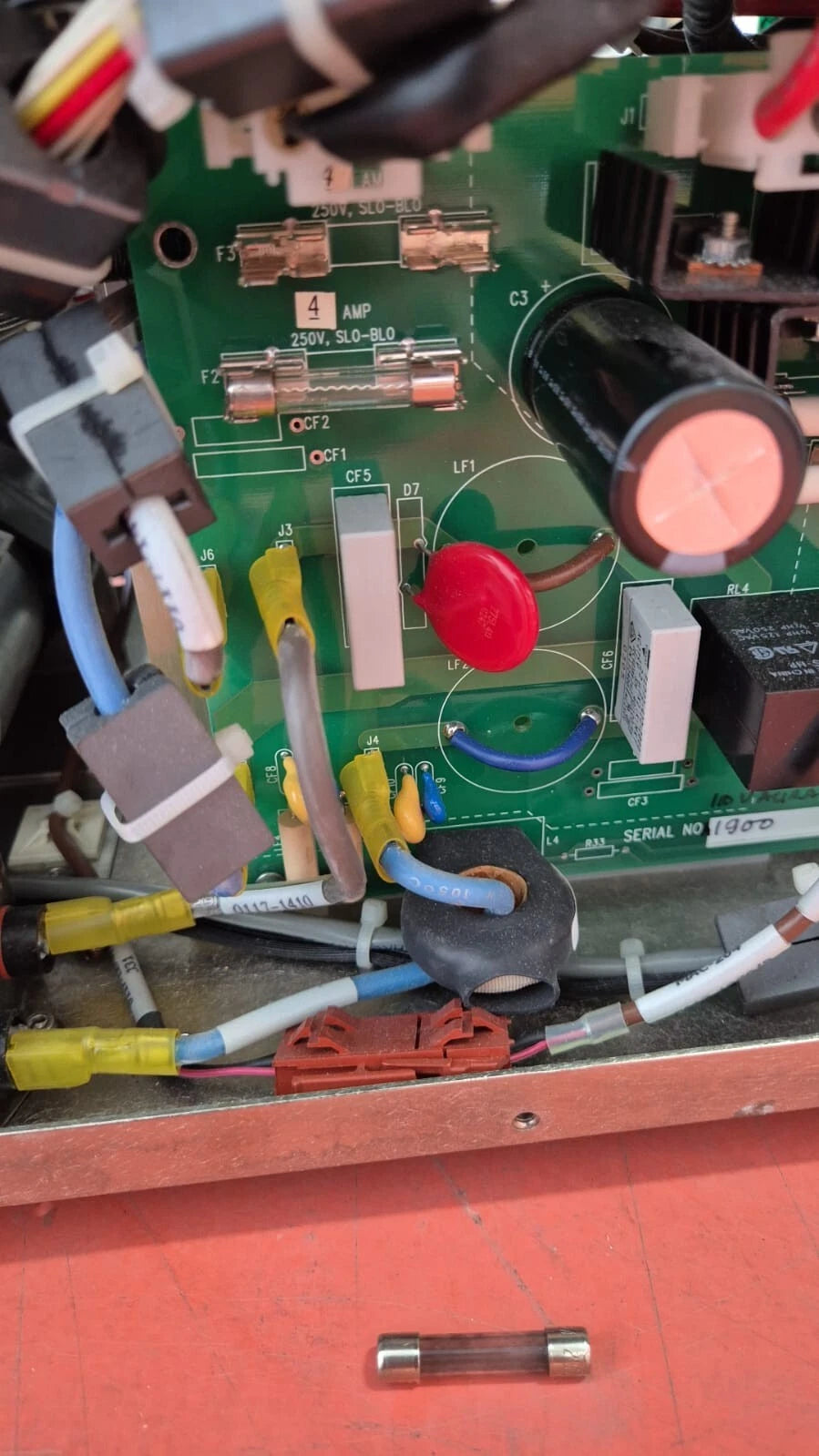 LaserScope control board component detail